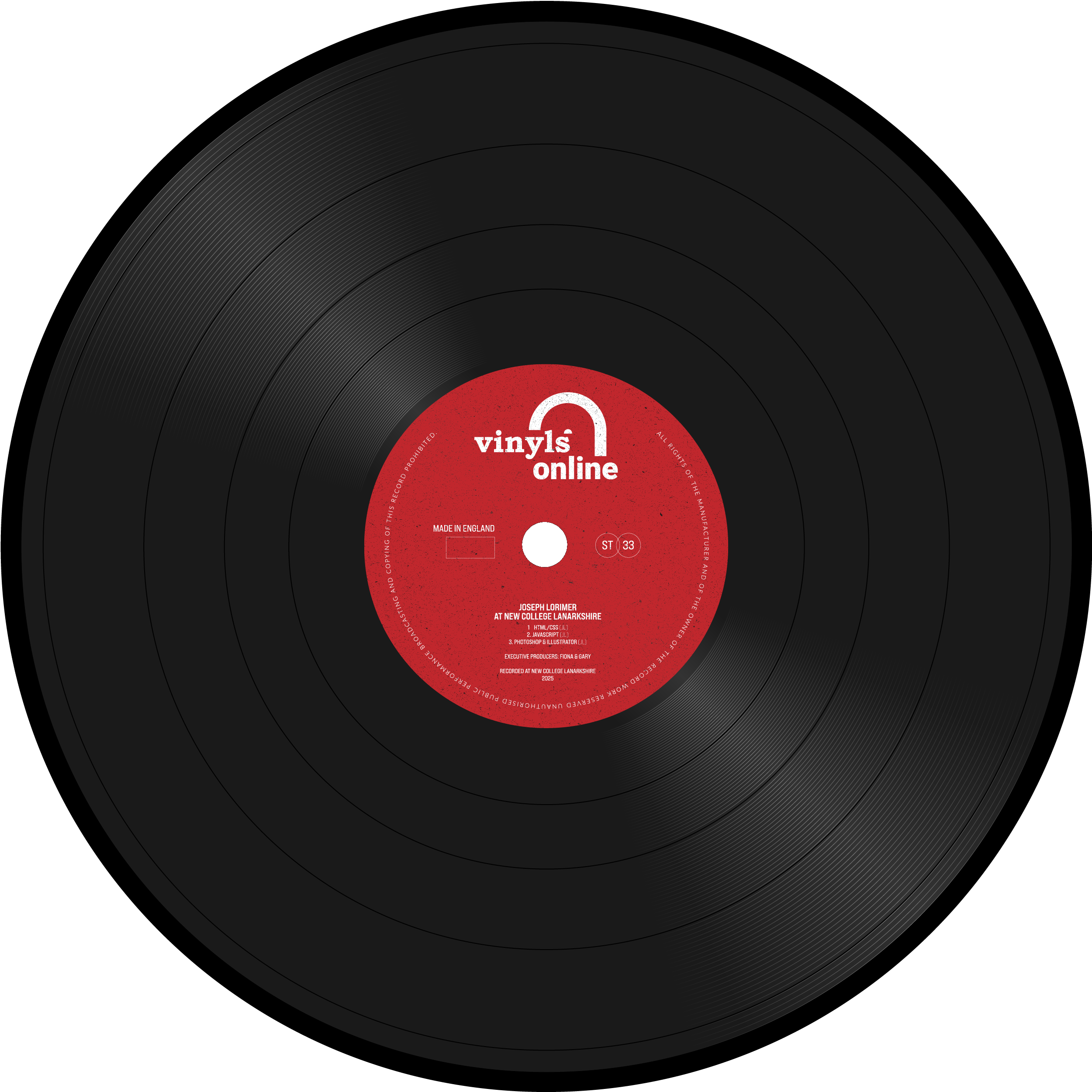 Vinyl Record (Spinning)